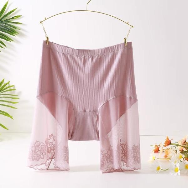 Plus Size High Waist Safety Shorts 2-in-1 Modal Layer for Women