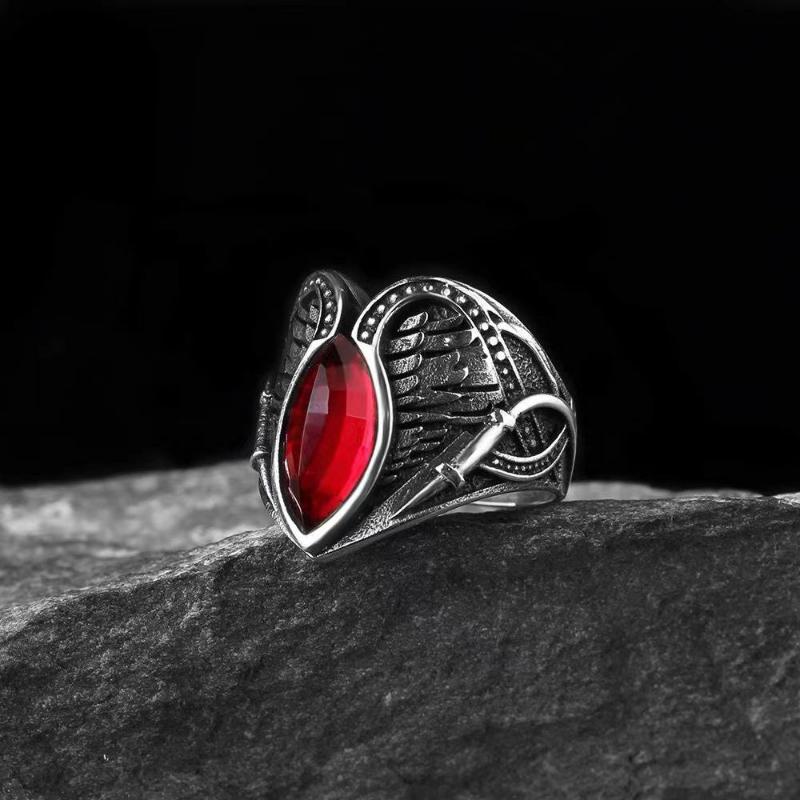 European and American Men's Rings Personalized Men's Trendy and Domineering Retro Punk Rings Suitable For Parties and Gatherings