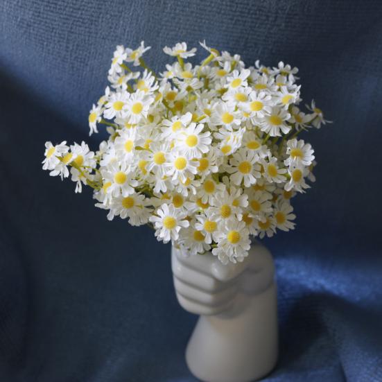 Artificial Flowers White Silk Daisies for Home Decor Nordic Japanese Style Versatile Flexible
