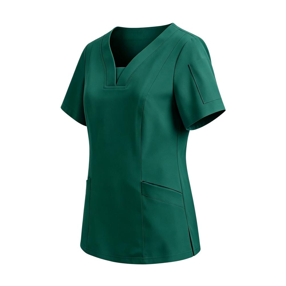 Oral Health Dental Clinic Short Sleeve Scrub Top