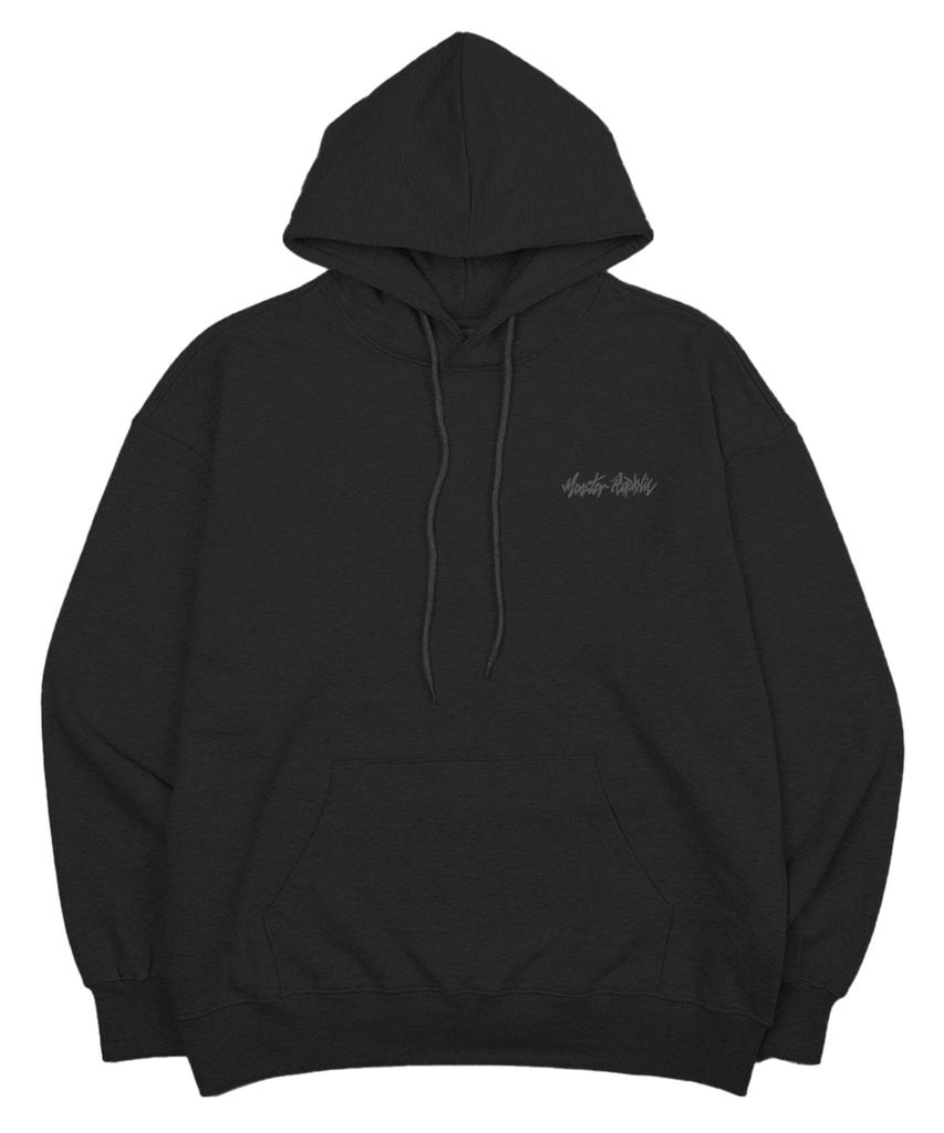 Street Santa Green Hoodie Black_8180
