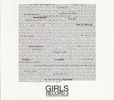 CD GIRLS - Father, Son, Holy Ghost TRUE0352 True Panther So 2011 US Rock Used