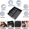 2PCS Center Console Organizer Tray Hidden Box for 2025 & 2025 Chevy Traverse Secret Compartment Organizer Armrest Storage Box