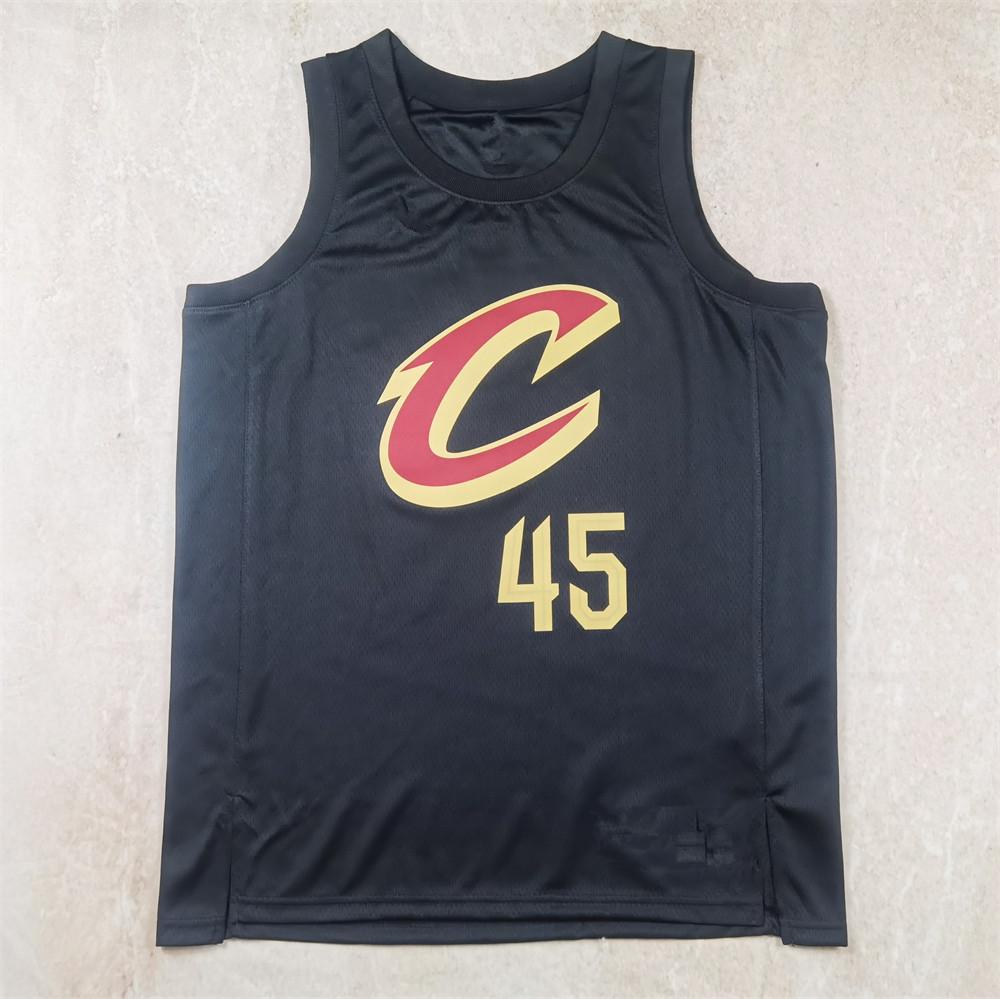 

Черная баскетбольная майка Mitchell Cavaliers - Нет. 45 Medium