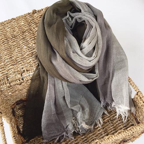 NEW Unisex Men's Scarf  High Quality Plaid Striped Tassel Shawls And Wrap Bufandas Cotton Wrinkled Men Scarves 100X190CM