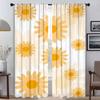 Flower Curtains for Living Room Curtain Anti-mosquito Curtains 2 Pieces Tulle for Bedroom Halloween Decoration Partition Shades