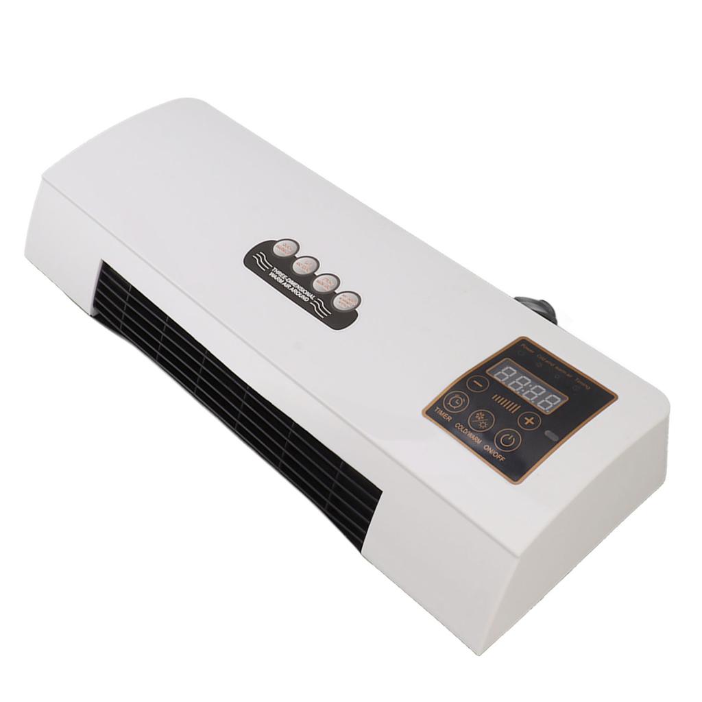 Wall Mounted Air Conditioning Hot Fan 10m Remote Control 1800W   Air Conditioner Heater for Bedroom