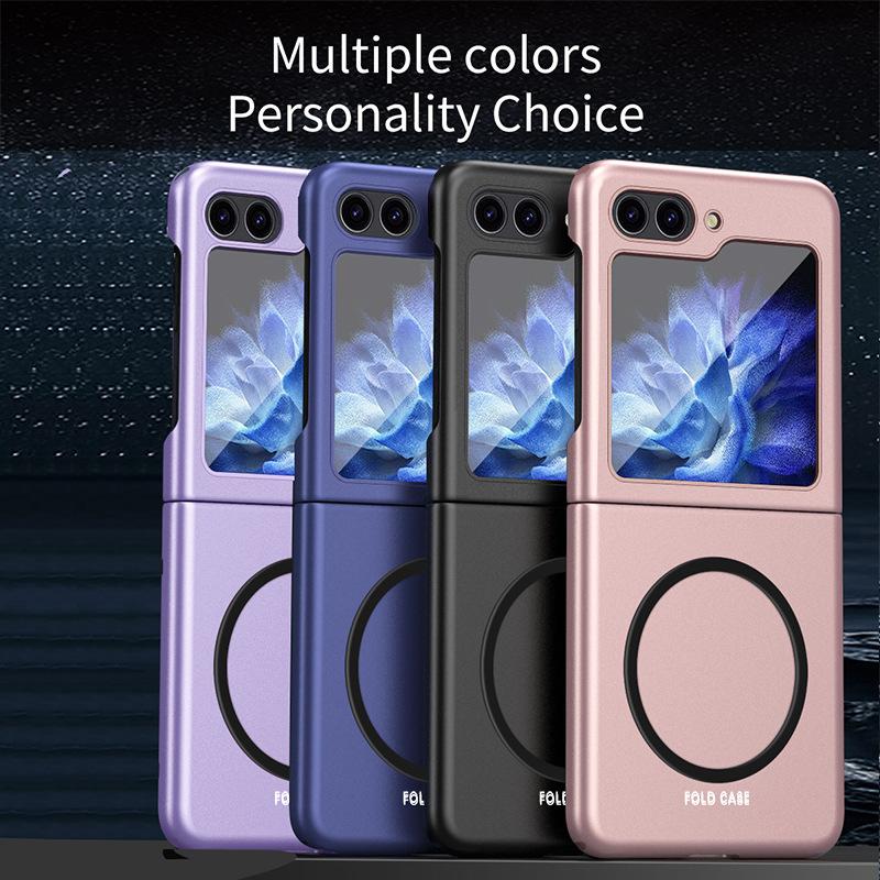 Suitable for Samsung Galaxy Z Flip8 phone case, magnetic skin-feel, foldable screen, full protection, anti-drop cover