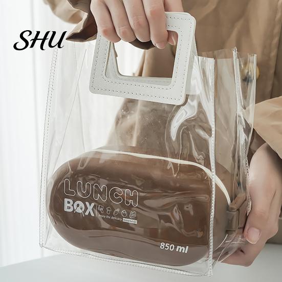 Lunch Food Box Bento Waterproof Good Sealing Double Layer Large Capacity Multifunction School Kids Container with Spoon Daily Use Storage