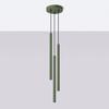 Pastelo 3P hanging lamp, olive green