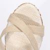 Cross One Line Buckle Sandals Summer New Wedge Sandals Open Toe Women's Shoes 