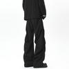Drape Trousers Men's Spring and Summer Trendy Brand Loose and Versatile Pleated Paratrooper Casual Trousers High-end Black Wide-leg
