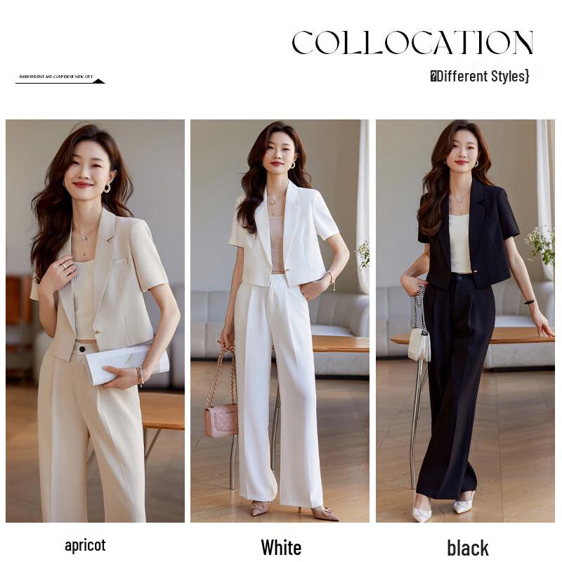 Women's Summer Short Sleeve Professional Suit Set