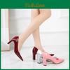 Women High Heels Fashion Party Shoes Pointed Toe Elegant Ladies Pumps Modern Brand Pink Red Black Heels 8cm