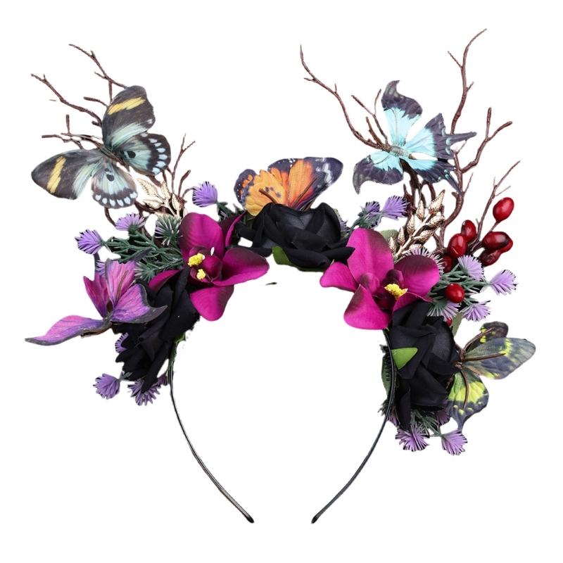 Butterfly Headband Fascinator Hat Monarchs Teas Party Headband Alices in Wonderland Hat Derby Halloween Costume Headpiece