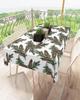 Christmas Pine Cones Branches Waterproof Tablecloth Table Decor Winter Xmas Kitchen Dining Tablecloth Christmas Decorations