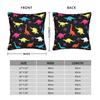Fluorescent Rainbow Cartoon Dinosaur Pillow Case Graphic Pillow Cover Morden Pillowcases For Wedding Party Home Decor