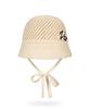 Bajal New Wave Bazal Punched Knit Bonnet Hat Natural