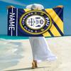 Personalized Lion Crest Emblem Beach Towel Microfiber Beach Towel Thin Absorbent for Beach Swimming Yoga Bath Sports. 0910148