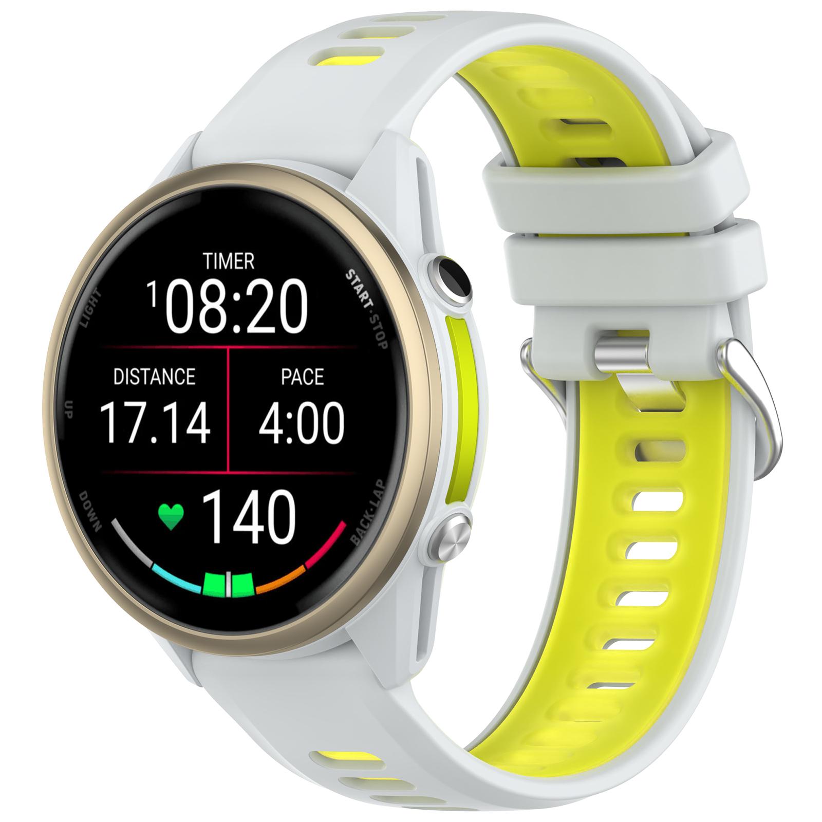 

Official Silicone Strap for Garmin Forerunner 970 965 955 945 935 745 Two-tone Sports Breathable Bracelet Wristband Accessories Forerunner 970