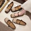 Gentle fairy wind single shoes female 2025 spring and autumn new French new Chinese style elegant flower shallow mouth Mary Jane women's shoes