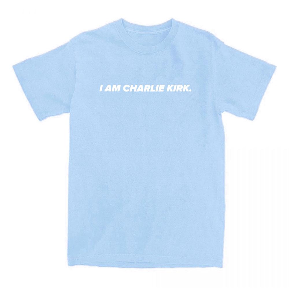 I Am Charlie Kirk Tee America Fashion Style Tshirts Cotton Short Sleeve Casual Female T-shirt Letter Graphic Printing T Shirts