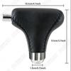 Black PU Leather Automatic Gear Shift Knob Shifter Handle Lever Stick Universal