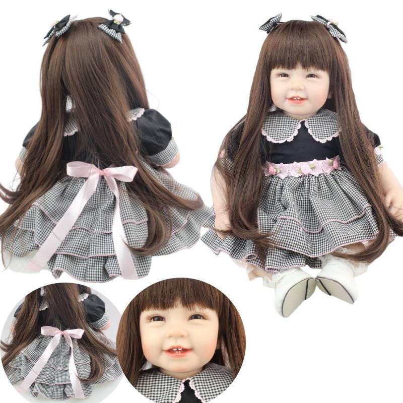 Npk Cute Smiling Face Realistic Baby Doll For Pretend Play And Girls' Gifts