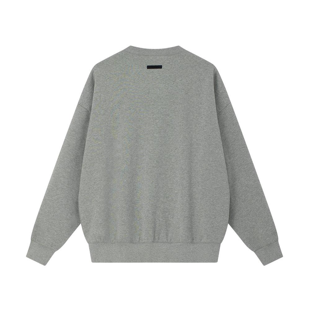 Fear of God Essentials x NBA Sports Fit Crewneck Concrete Heather Men Tops Grey 192NB256502F