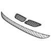 3Pcs Front Bumper Lower Grill Set Grille Cover Fit for Maserati Quattroporte 2014?2017