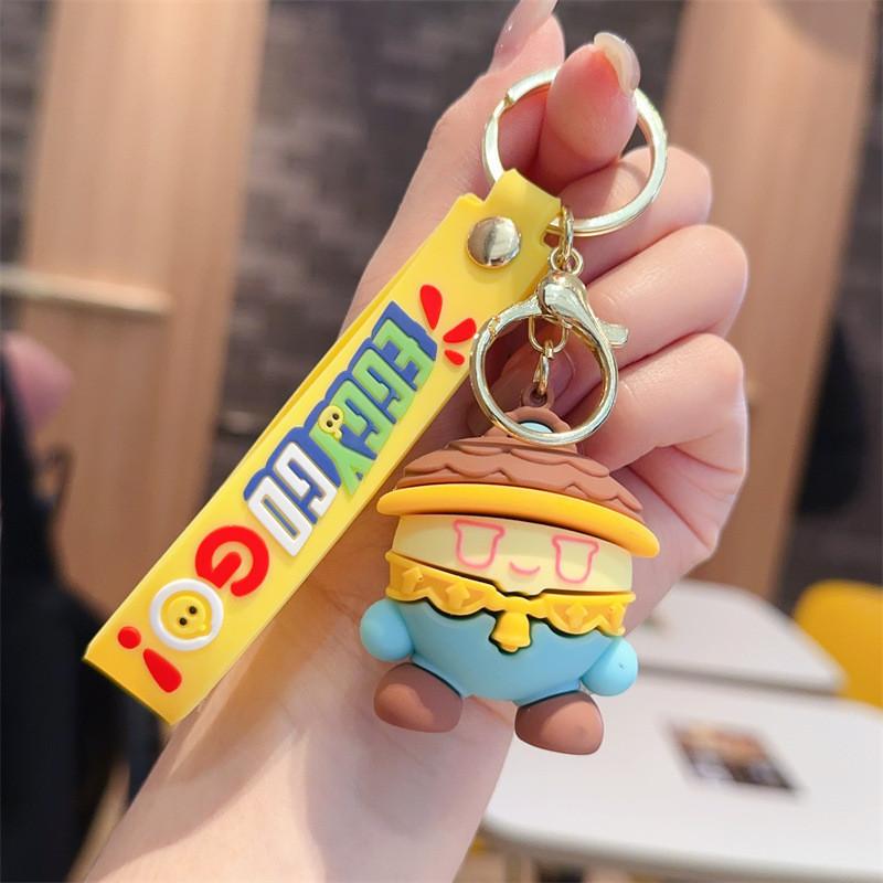 Eggy Theme Party Game Characters Toy Key Chain Bag Car Pendant Decoration Table