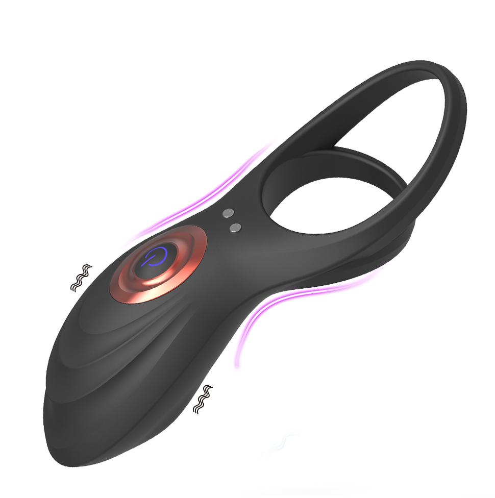 Male Penis Vibrating Ring Masturbator Dick Delay Ejaculation Clitor Stimulator Cock Ring Vibrator Sex Toys For Men Couples Adult