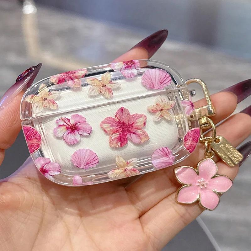 

Прозрачный защитный чехол «Цветущая сакура» для Apple AirPods 4 AirPods Pro 2