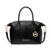 Hyde Marken Metalllogo Leder Handtasche klein Damen Schwarz