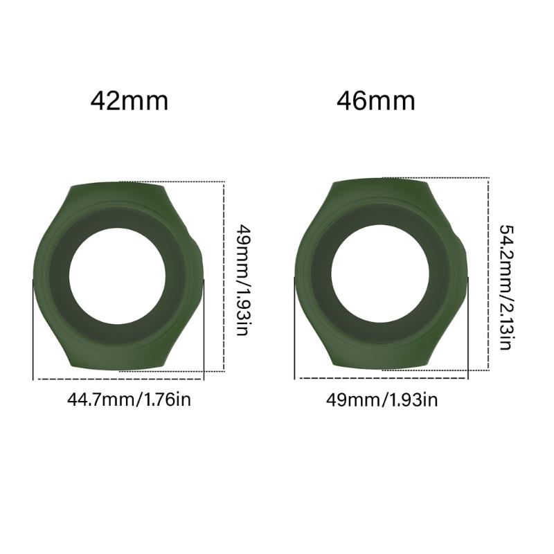 Silikon Schutzhülle für Watch 5 42/46mm Smartwatch Weiche Abdeckung Schale Schutz vor Staub Sturz Einfach zu Installieren Entfernen
