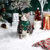 Dog Bandana Christmas HO Pine Needle Neaves Printed Pet Bandana Scarf Triangle Kerchief Pet Accessories Decoration  Pets Christm