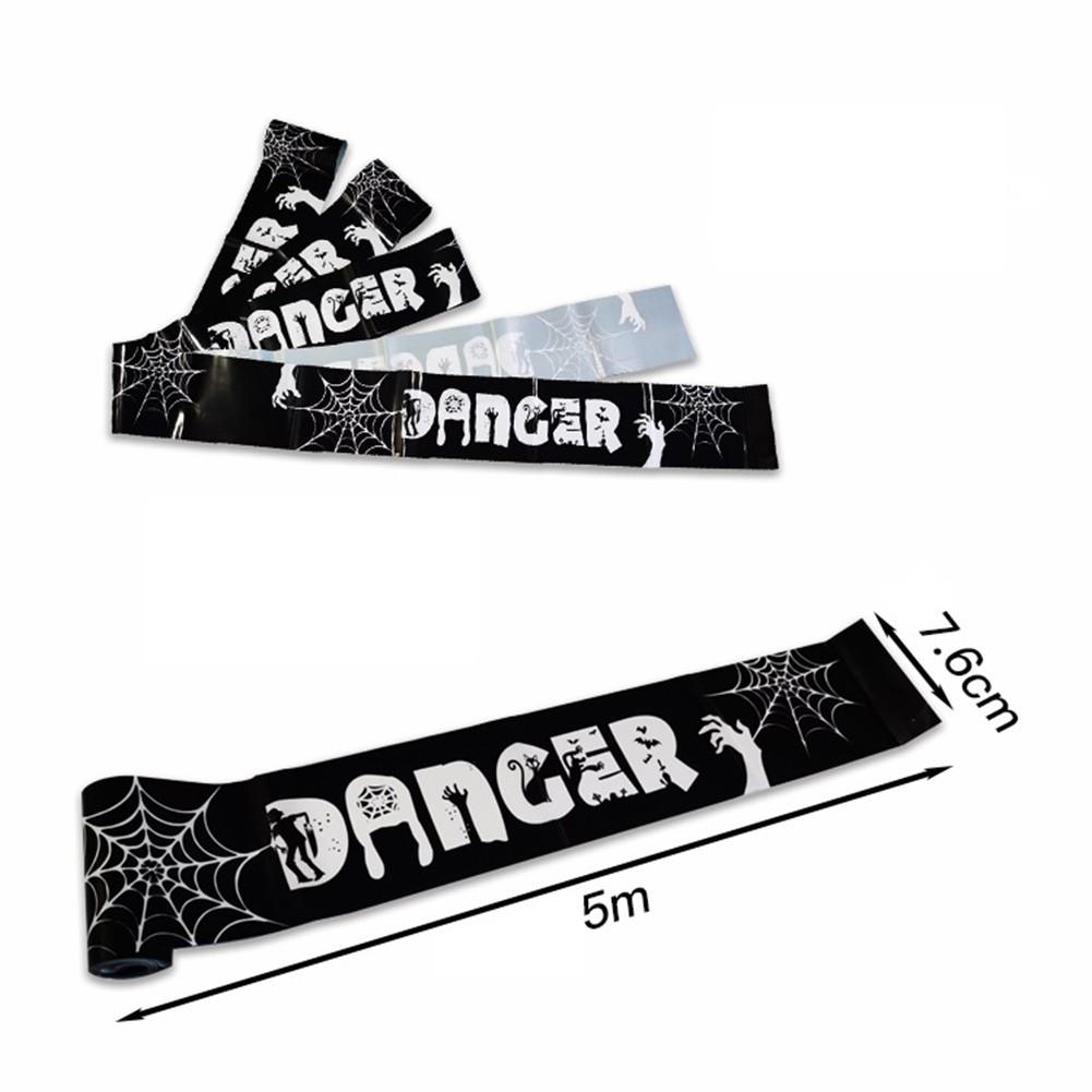 PE-Material Halloween-Klebeband Warnband 1 Stück 5 m Länge