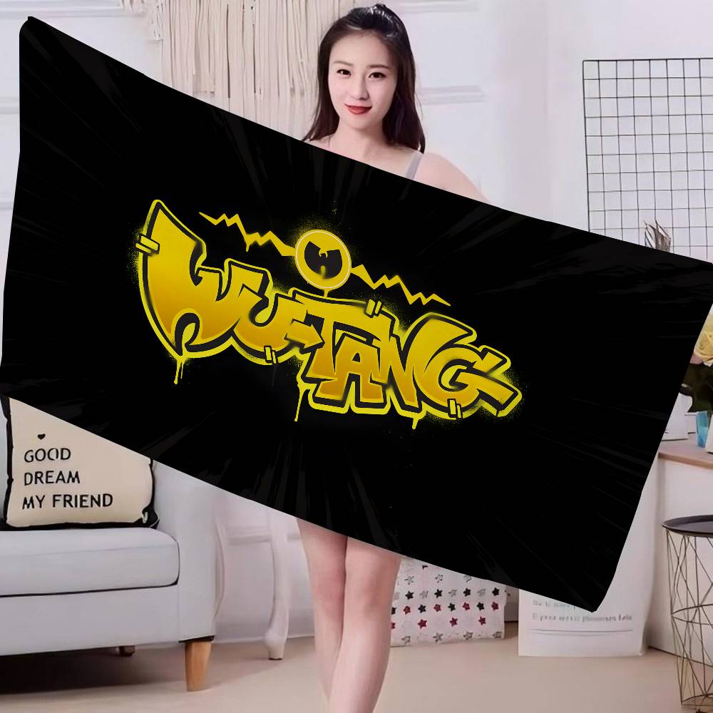 WU-T--TANG CLAN Band Anime Beach Swimming Towel Soft Absorbent Washcloth Children's Gifts for Kids Travel Camping Gym