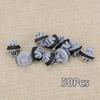 50pcs/set Car Fender Flare Exterior Side Door Moulding Clips Retainer Fastener Fit for Toyota Grey