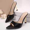 Damen Sommer Sandalen mit offenen Zehenspitzen und hohen Absätzen: Elegante Riemchensandalen mit dünnen Absätzen