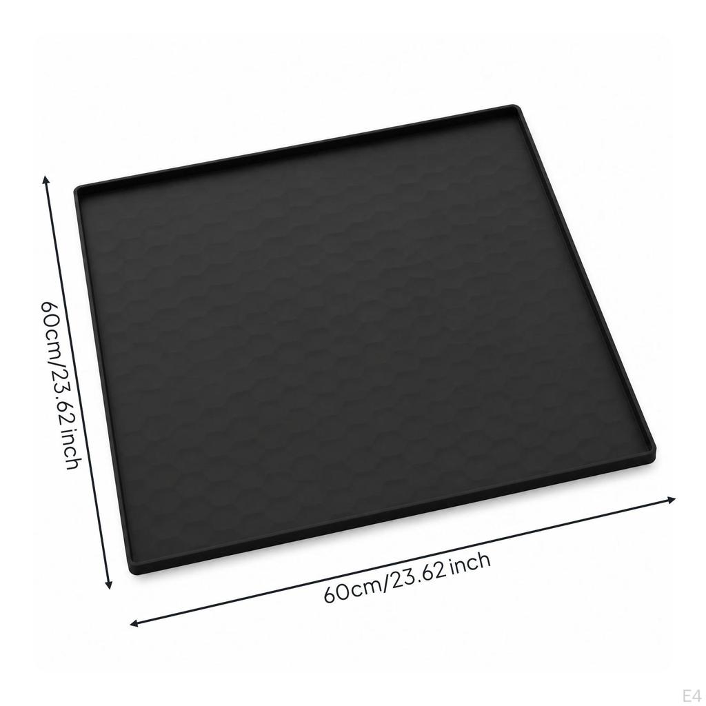 Laundry ApplianceTop Mat Scratch Protection Dryer Top Waterproof Silicone Washer Topper Gray