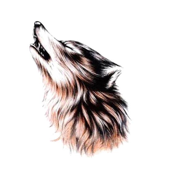 Waterproof Temporary Transfer Wolf Arm Tattoo Sticker Body Art Sticker