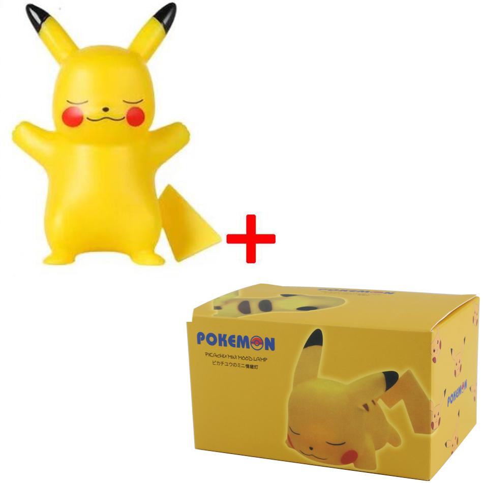 Pikachu Gengar Night Light Cute Anime Soft Light Bedroom Bedside LED Light Vinyl Desk Decoration Christmas Children's Toy High Quality Gift
