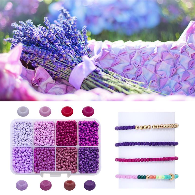 8/10/12/15 Grid Box: Seed Beads, Sequins, Imitation Pearls for DIY Necklaces & Phone Chains