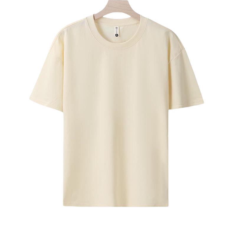 Men's Quick-Dry Ice Silk Round Neck T-Shirt - Solid Color Summer Edition