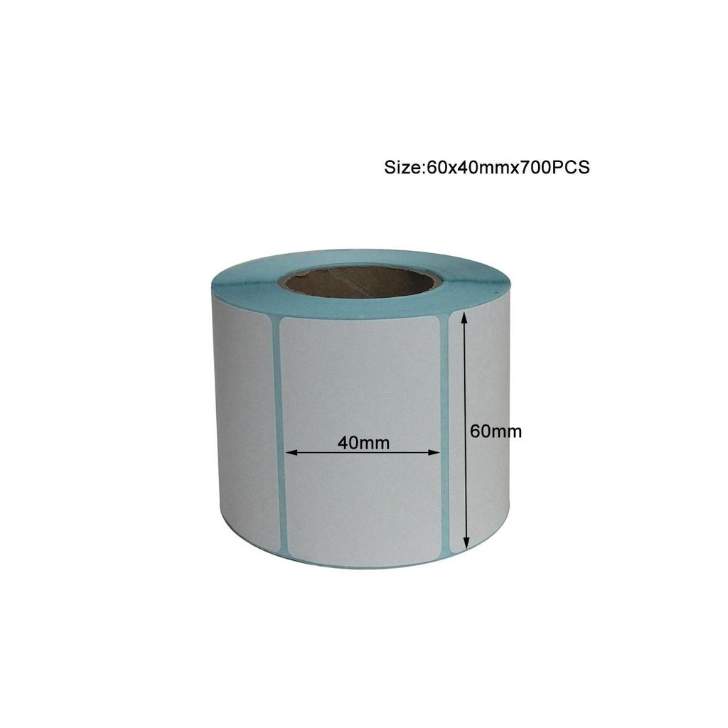 1Roll Width 40/50/60/70/80 Self-Adhesive Stickers Shipping Thermal Label Barcode No Carbon Band Required