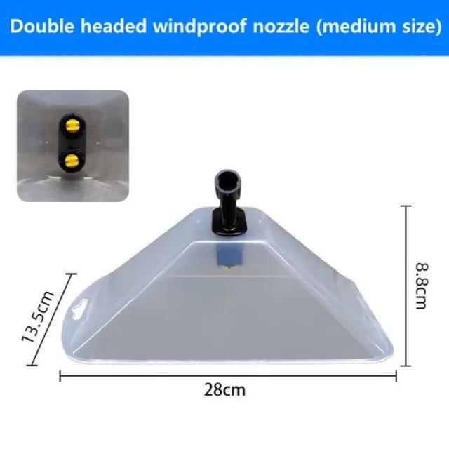 Garden Windproof Sprayer Power Sprinkler Cover Transparent Fan-type Atomizing Nozzle for Agricultural Irrigation Supplies