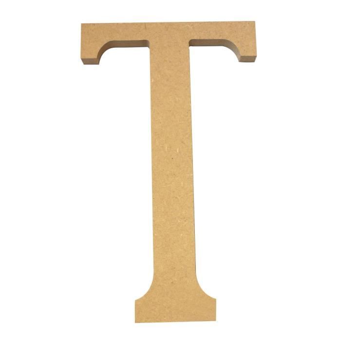 Letter "T" Mdf - Height : 220 Mm