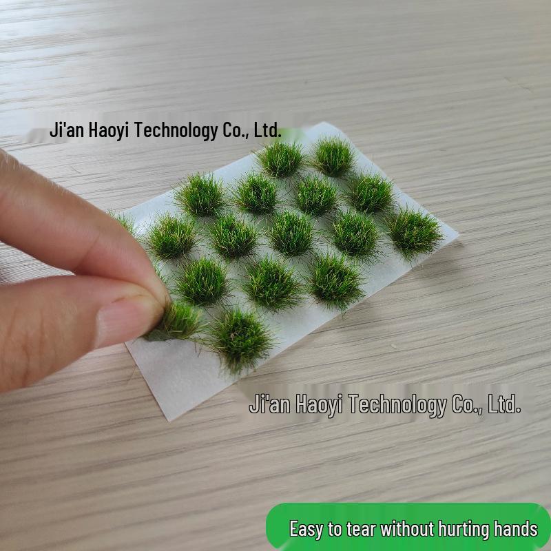 8mm 18-Round Tufts Model Grass for Train Track Scene, Miniature Accessories, and Military Sand Table DIY.