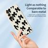 For Samsung Galaxy A36 5G Case Black Bow Pattern Printing Straight Edge TPU Phone Back Cover